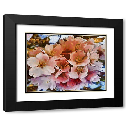 I like Flowers XV Black Modern Wood Framed Art Print with Double Matting by Medeiros, Celito