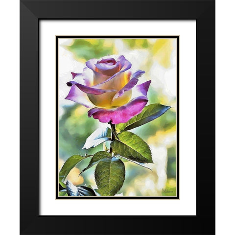 I like Flowers XXVI Black Modern Wood Framed Art Print with Double Matting by Medeiros, Celito