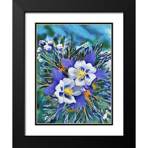 I like Flowers XXXV Black Modern Wood Framed Art Print with Double Matting by Medeiros, Celito