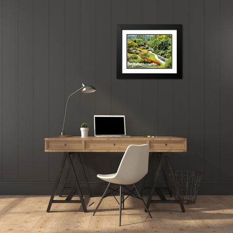 Beautiful Garden IV Black Modern Wood Framed Art Print with Double Matting by Medeiros, Celito