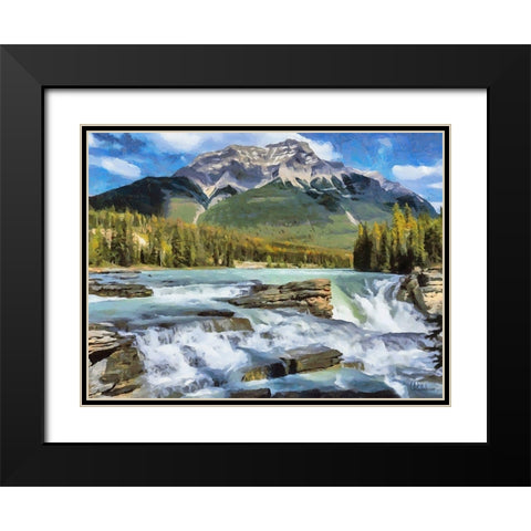 Rocky Mountains IV Black Modern Wood Framed Art Print with Double Matting by Medeiros, Celito