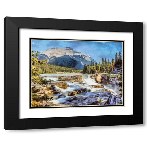 Rocky Mountains V Black Modern Wood Framed Art Print with Double Matting by Medeiros, Celito