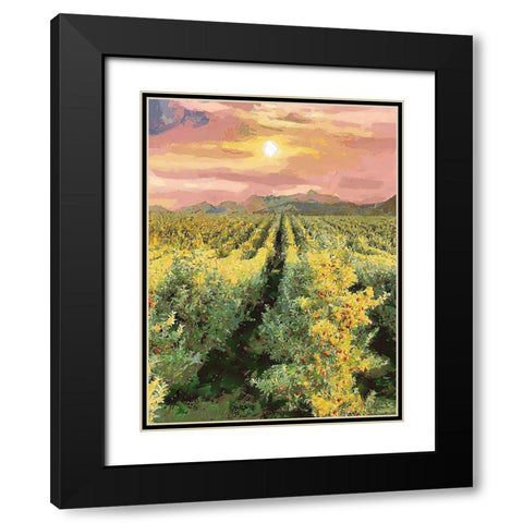 The Fruit Ripens Black Modern Wood Framed Art Print with Double Matting by Medeiros, Celito