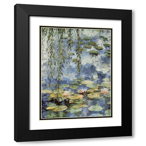 Landscapes in Monet Style VI Black Modern Wood Framed Art Print with Double Matting by Medeiros, Celito