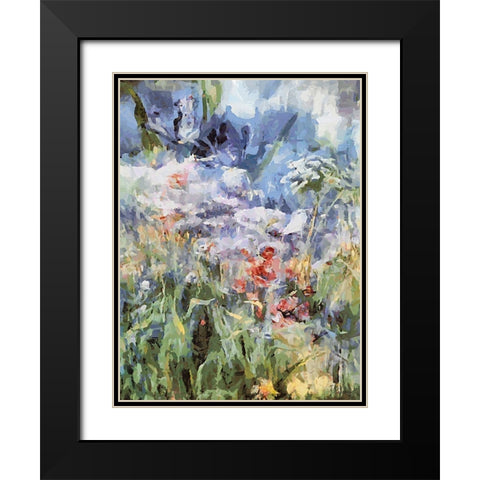 Landscapes in Monet Style VIII Black Modern Wood Framed Art Print with Double Matting by Medeiros, Celito