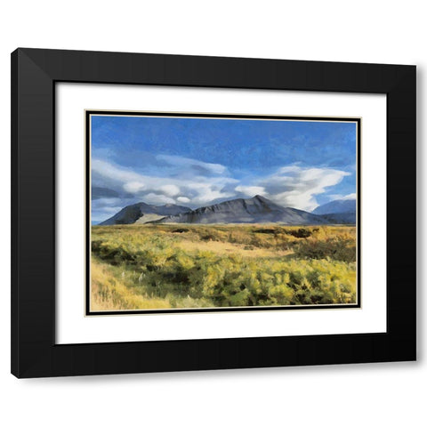 Beautiful nature in Iceland XI Black Modern Wood Framed Art Print with Double Matting by Medeiros, Celito