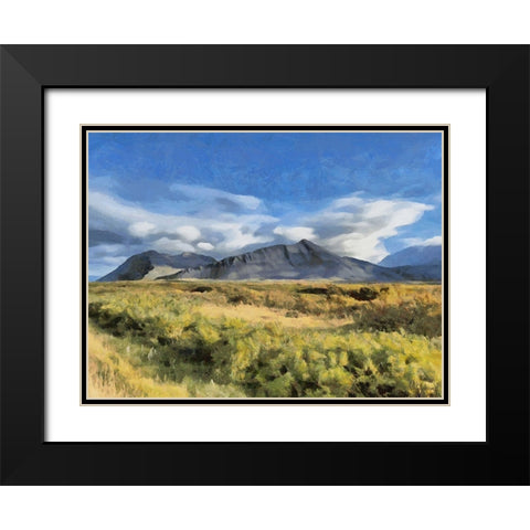 Beautiful nature in Iceland XI Black Modern Wood Framed Art Print with Double Matting by Medeiros, Celito