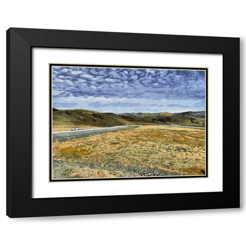 Beautiful nature in Iceland XIII Black Modern Wood Framed Art Print with Double Matting by Medeiros, Celito