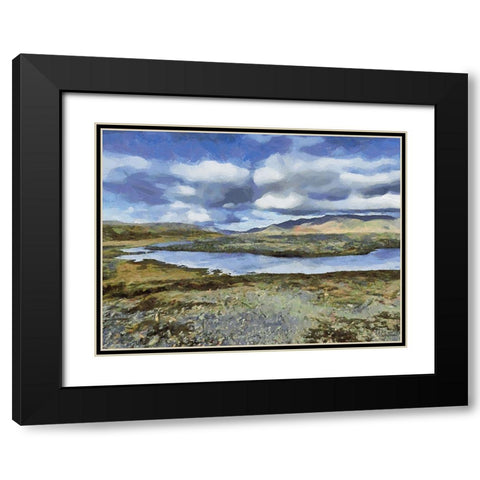 Beautiful nature in Iceland XXII Black Modern Wood Framed Art Print with Double Matting by Medeiros, Celito