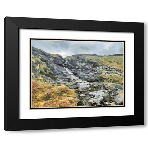 Beautiful nature in Iceland XXIV Black Modern Wood Framed Art Print with Double Matting by Medeiros, Celito