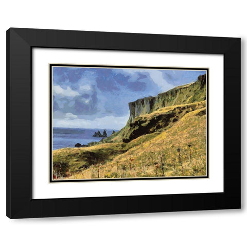 Beautiful nature in Iceland XXX Black Modern Wood Framed Art Print with Double Matting by Medeiros, Celito