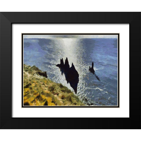 Beautiful nature in Iceland XXXI Black Modern Wood Framed Art Print with Double Matting by Medeiros, Celito