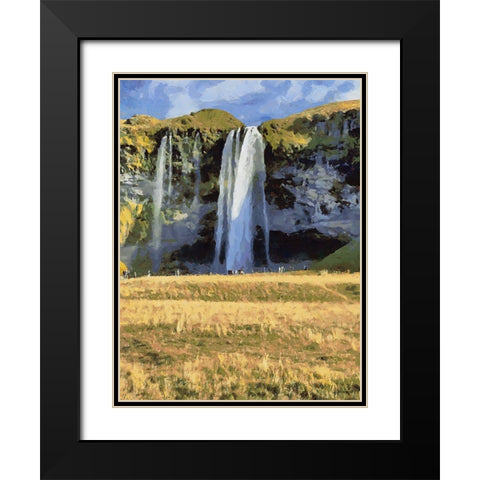 Beautiful nature in Iceland XXXVII Black Modern Wood Framed Art Print with Double Matting by Medeiros, Celito