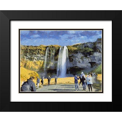 Beautiful nature in Iceland XLIV Black Modern Wood Framed Art Print with Double Matting by Medeiros, Celito