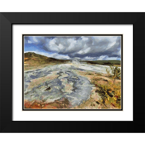 Beautiful nature in Iceland LIII Black Modern Wood Framed Art Print with Double Matting by Medeiros, Celito