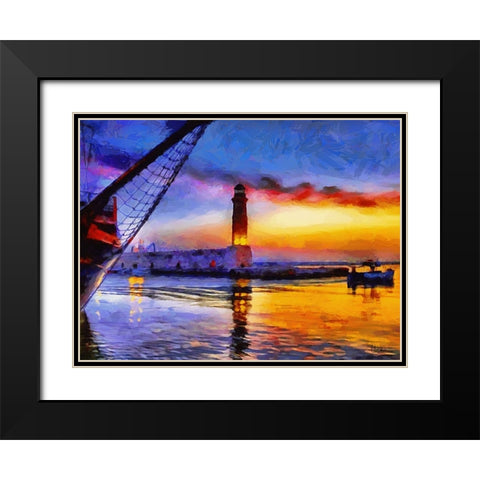 Travel Destination around the World VI Black Modern Wood Framed Art Print with Double Matting by Medeiros, Celito