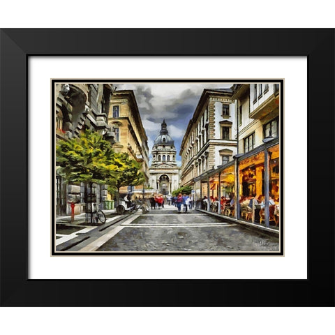 Travel Destination around the World VII Black Modern Wood Framed Art Print with Double Matting by Medeiros, Celito