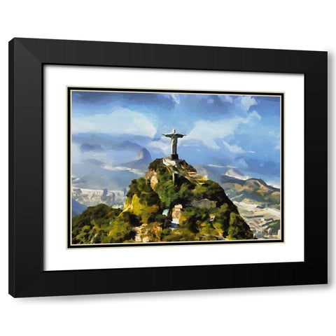 Travel Destination around the World XI Black Modern Wood Framed Art Print with Double Matting by Medeiros, Celito