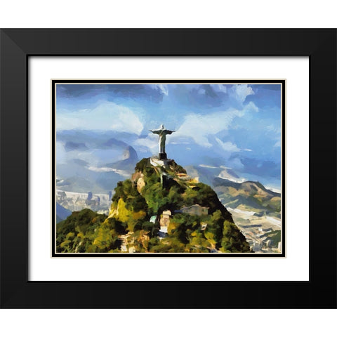 Travel Destination around the World XI Black Modern Wood Framed Art Print with Double Matting by Medeiros, Celito
