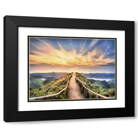 Travel Destination around the World XVIII Black Modern Wood Framed Art Print with Double Matting by Medeiros, Celito