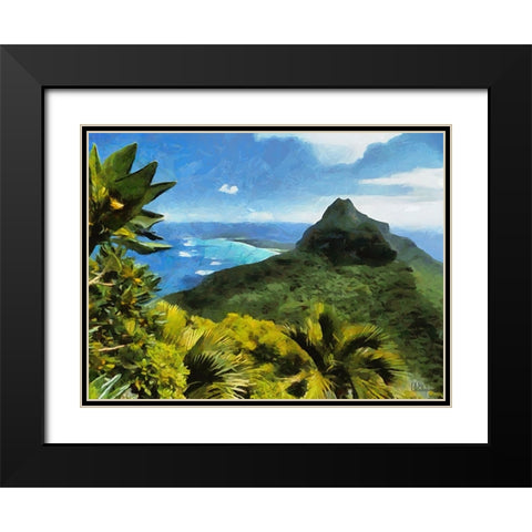 Travel Destination around the World XXI Black Modern Wood Framed Art Print with Double Matting by Medeiros, Celito