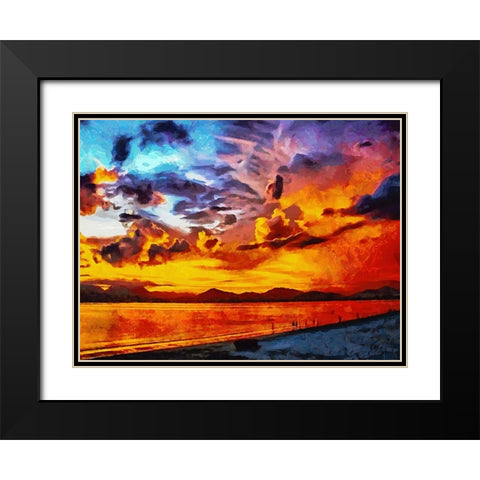 Travel Destination around the World XXIII Black Modern Wood Framed Art Print with Double Matting by Medeiros, Celito