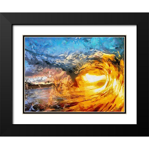 Travel Destination around the World XLII Black Modern Wood Framed Art Print with Double Matting by Medeiros, Celito