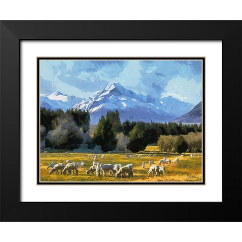 Travel Destination around the World XLIII Black Modern Wood Framed Art Print with Double Matting by Medeiros, Celito