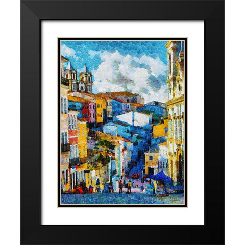 Atmosphere in Southern Cities II Black Modern Wood Framed Art Print with Double Matting by Medeiros, Celito