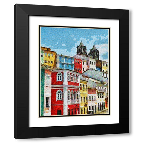 Atmosphere in Southern Cities V Black Modern Wood Framed Art Print with Double Matting by Medeiros, Celito