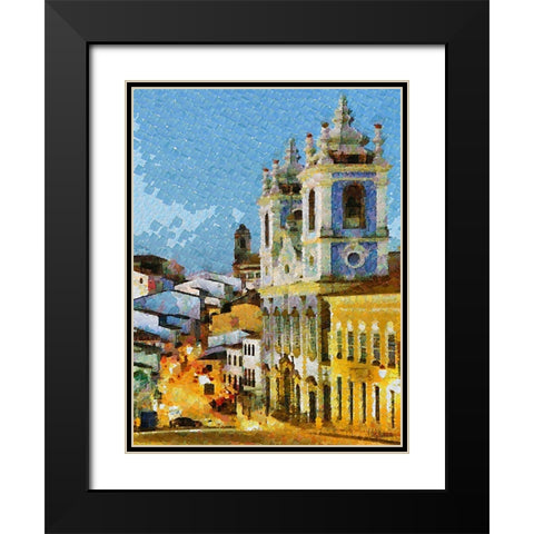 Atmosphere in Southern Cities XI Black Modern Wood Framed Art Print with Double Matting by Medeiros, Celito