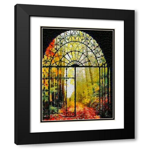 The Gate is open Black Modern Wood Framed Art Print with Double Matting by Medeiros, Celito