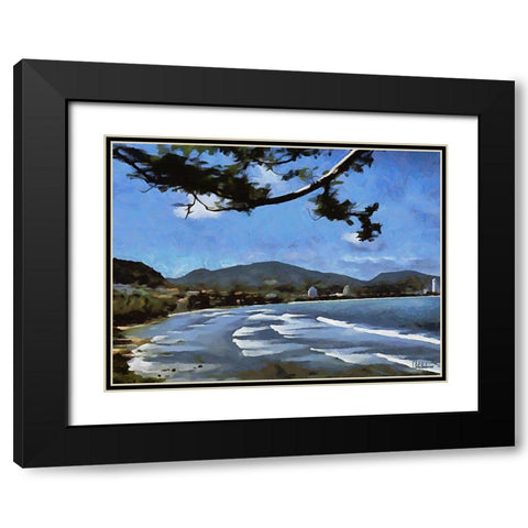 Tropical Coast XIII Black Modern Wood Framed Art Print with Double Matting by Medeiros, Celito