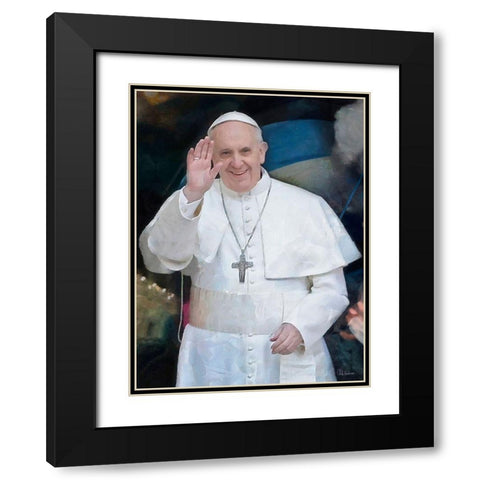 Pop Fransisco I Black Modern Wood Framed Art Print with Double Matting by Medeiros, Celito