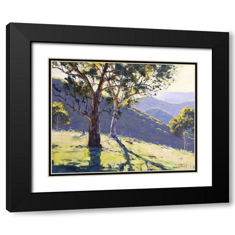Afternoon Shadows Black Modern Wood Framed Art Print with Double Matting by Gercken, Graham