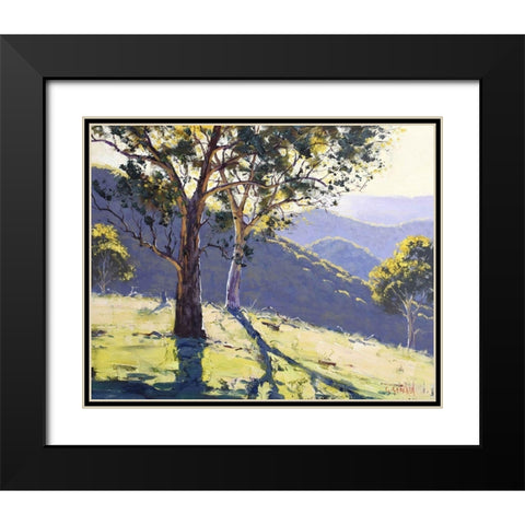 Afternoon Shadows Black Modern Wood Framed Art Print with Double Matting by Gercken, Graham