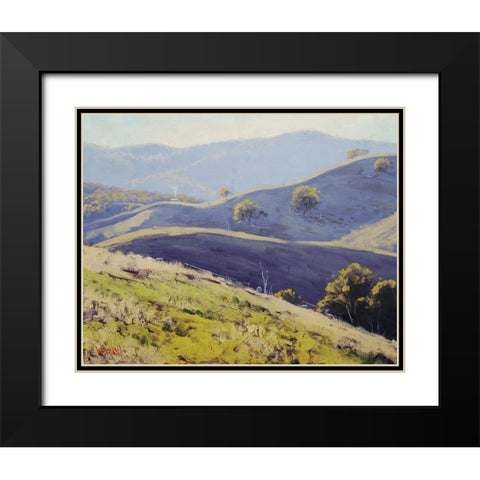 Afternoon Light Kanimba Black Modern Wood Framed Art Print with Double Matting by Gercken, Graham