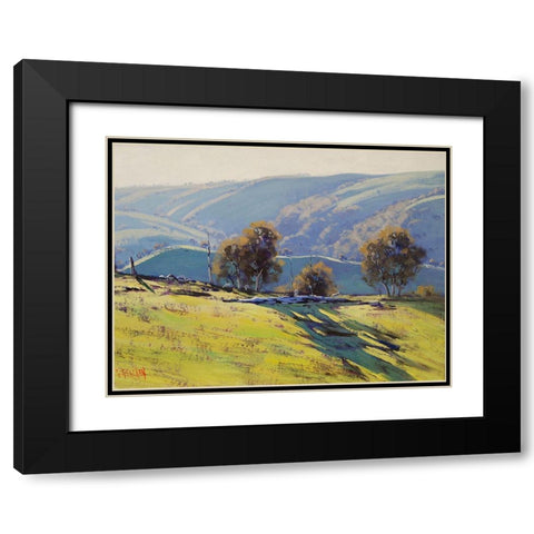 Afternoon Lithgow Black Modern Wood Framed Art Print with Double Matting by Gercken, Graham