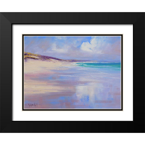 Cloud Reflections Black Modern Wood Framed Art Print with Double Matting by Gercken, Graham