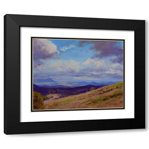 Cloud Shadows Kanimba Vallex Black Modern Wood Framed Art Print with Double Matting by Gercken, Graham
