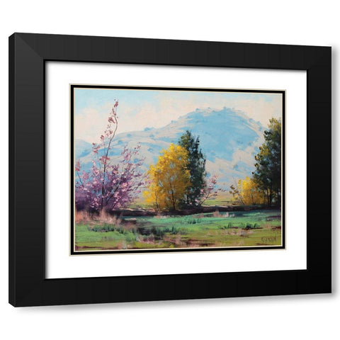 Apring Australia  Black Modern Wood Framed Art Print with Double Matting by Gercken, Graham