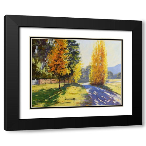 Road to Countryside Black Modern Wood Framed Art Print with Double Matting by Gercken, Graham