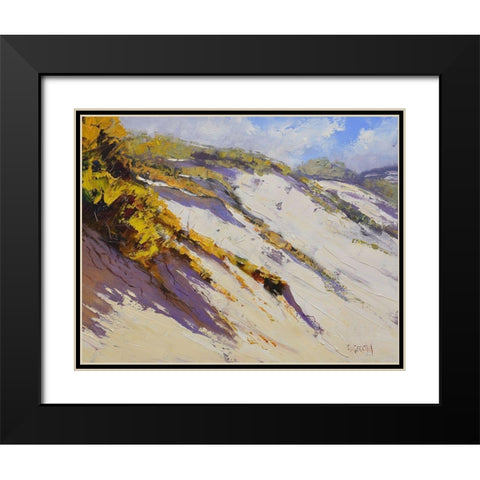 Dune Study Black Modern Wood Framed Art Print with Double Matting by Gercken, Graham
