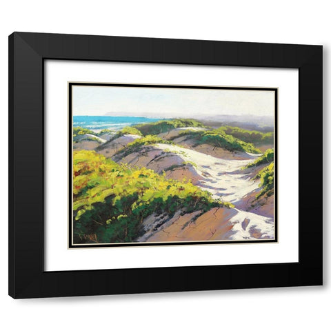 Light Across The Dunes Black Modern Wood Framed Art Print with Double Matting by Gercken, Graham