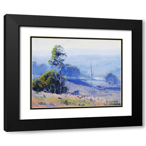 Early Light Nerar Mudgee Black Modern Wood Framed Art Print with Double Matting by Gercken, Graham