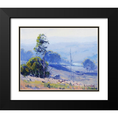 Early Light Nerar Mudgee Black Modern Wood Framed Art Print with Double Matting by Gercken, Graham