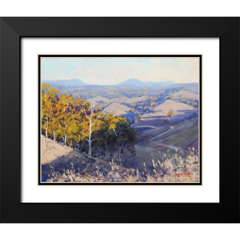 Last Light Kanimba Black Modern Wood Framed Art Print with Double Matting by Gercken, Graham