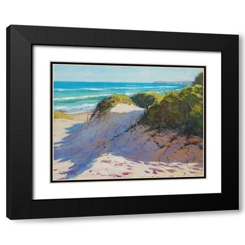 Sunlight And Shadows Across the Dunes Black Modern Wood Framed Art Print with Double Matting by Gercken, Graham