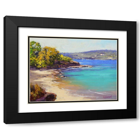 Sydney Harbour II Black Modern Wood Framed Art Print with Double Matting by Gercken, Graham