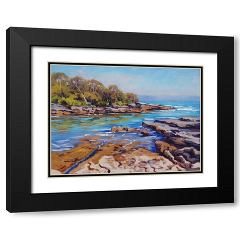 Jervis Bay Australia Black Modern Wood Framed Art Print with Double Matting by Gercken, Graham